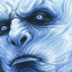A white walker by Reuben Negron, part of Spoke Art’s Lord of the Thrones art show.